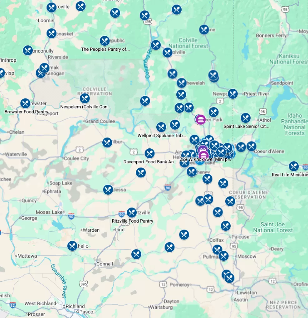 Press Release: Eastern Washington Food Resource Map